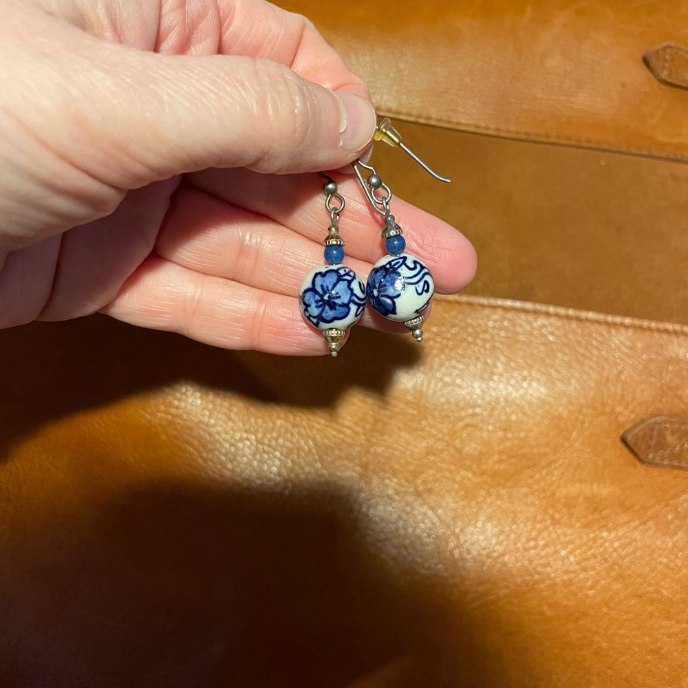 **SOLD** Brighton bead earrings